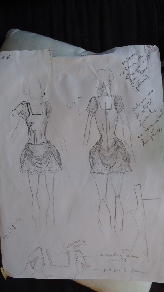 Premiers croquis commentés, vers janvier 2011...